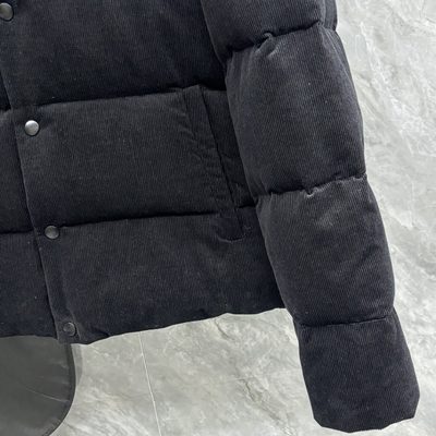 Prada Black Corduroy Cropped Down — 9