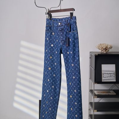 Louis Vuitton Monogram Embroidered Denim Skate Trousers — 3