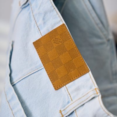 Louis Vuitton Signature Embroidered Denim Workwear Shorts — 11