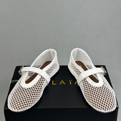 ALAÏA Ballet Flats in Fishnet — 4