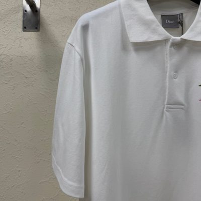 Dior Secret Garden embroidery polo shirt — 5
