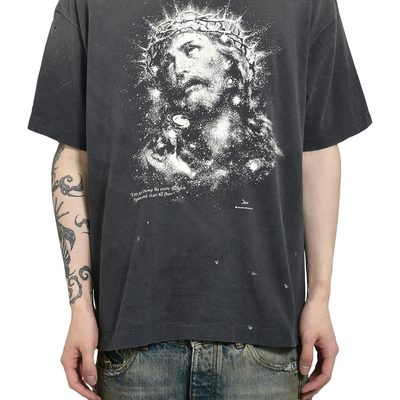 SAINT Mxxxxxx black cotton t-shirt — 7