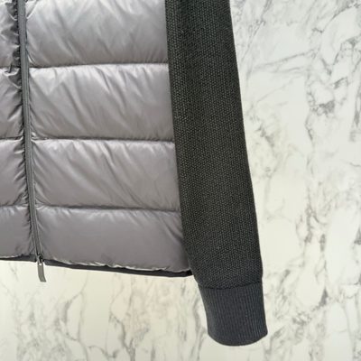 Moncler Padded Waffle-Knit Hoodie — 8