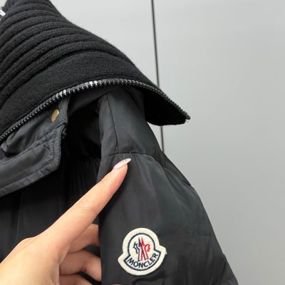Moncler Chamer Hooded Quilted Shell Down Coat — 4