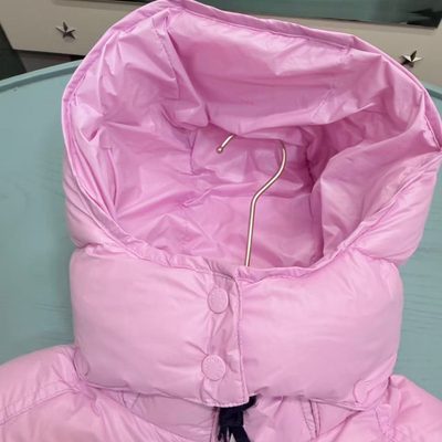 Moncler Enfant Maire Hooded Down Jacket in pin — 5