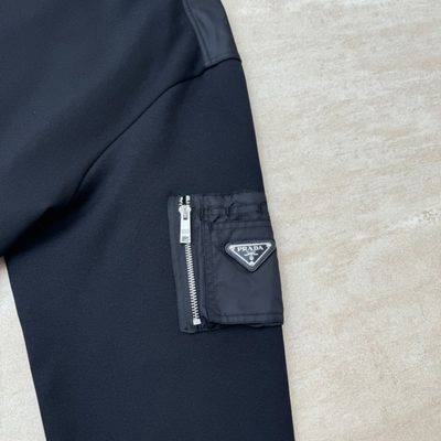 Prada Cotton Fleece and Re-Nylon Sweatshirt — 8