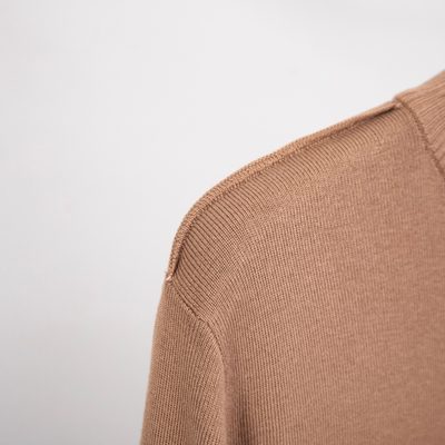 Burberry Check Wool and Cashmere Half-Zip Sweater — 7