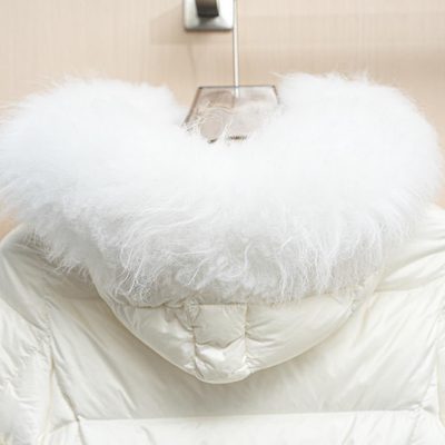 Moncler Boed Hooded Shearling-Trimmed Short Down Jacket — 5