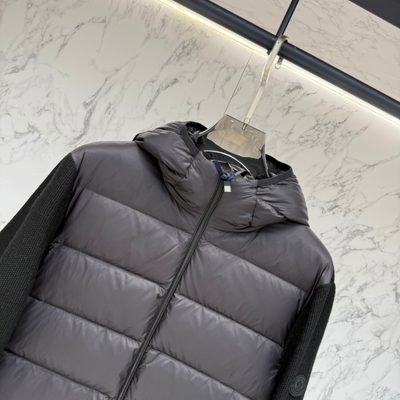 Moncler Padded Waffle-Knit Hoodie — 4