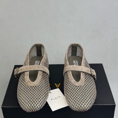 ALAÏA Ballet Flats in Fishnet — 3