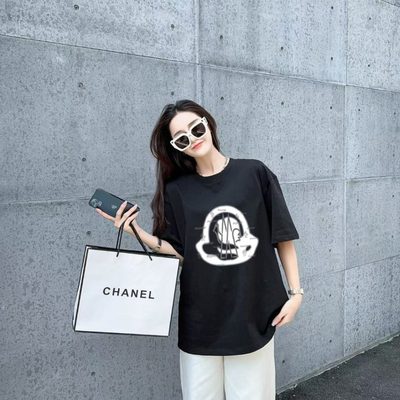 Moncler Sketch Embroidered Logo Cotton T-shirts — 9