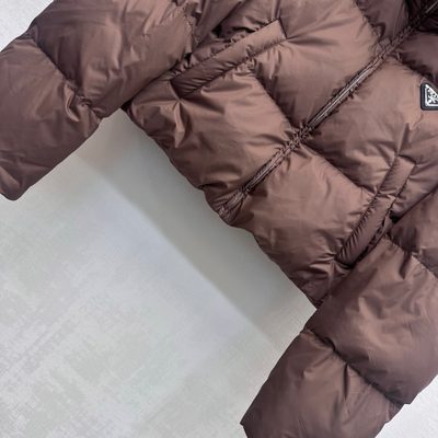 Prada Cropped Re-Nylon Down Jacket — 4