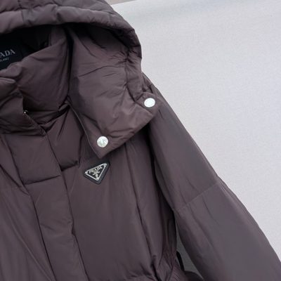 Prada women's hooded down puffer jacket — 6
