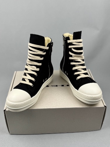 Rick Owens DRKSHDW denim high-top sneakers — 4