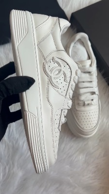 Chanel calfskin leather sneakers — 5