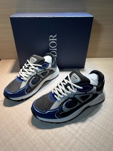 Dior B30 sneakers in a black, blue, and anthracite grey — 3