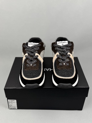 Chanel Tweed and Suede CC sneakers — 3