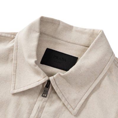 Prada Natural Chino Blouson Jacket — 3