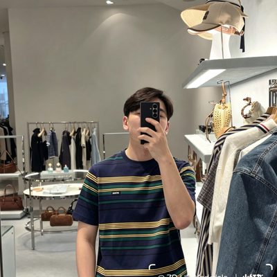 Miu Miu striped pocket t-shirt — 3