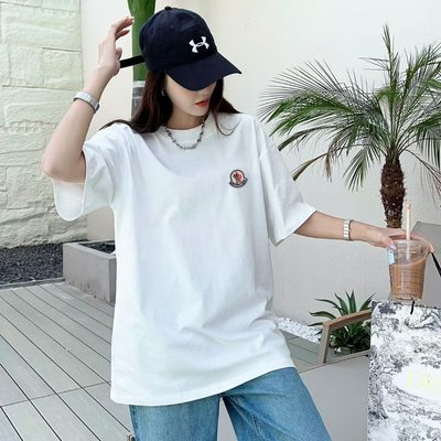 Moncler logo-patch cotton T-shirt — 9