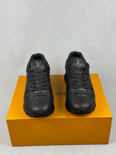 Louis Vuitton Run Away trainers in a black monochrome design — 3
