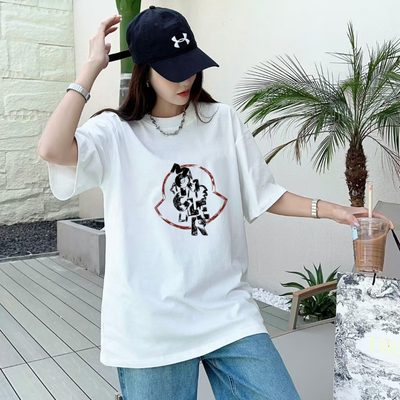 Moncler printed short-sleeved cotton t-shirt — 8