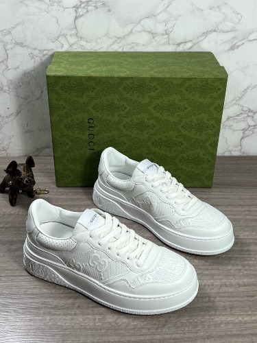 Gucci white leather chunky sneakers