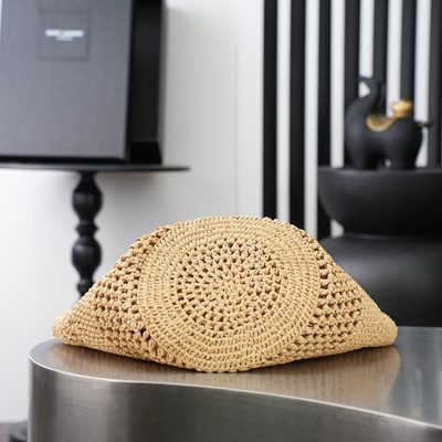 Saint Laurent Panier Small Raffia Bucket Bag — 5