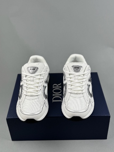 Dior B30 sneakers in white technical mesh and fabric — 3