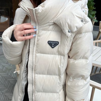 Prada hooded down puffer jacket — 4
