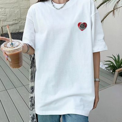 Moncler Heart Logo-Patch cotton T-shirt — 9