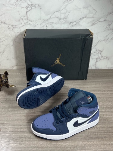 Nike Air Jordan 1 Mid Obsidian Sanded Purple sneakers