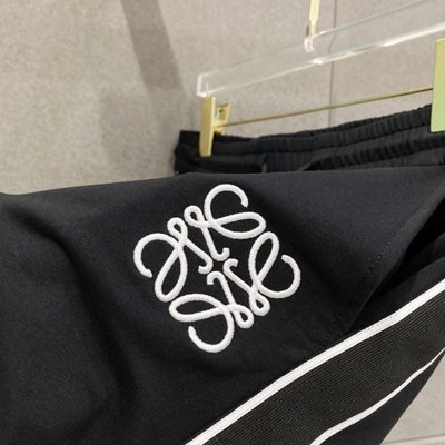Loewe Men's Black Anagram Shorts — 7