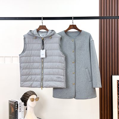 Moncler Reposse 3-in-1 Wool & Cashmere Short Down Jacket, which includes a detachable hooded quilted — 3