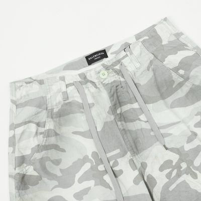 Balenciaga light grey camo cargo shorts — 3
