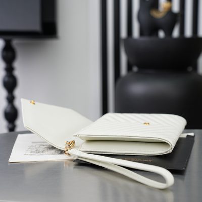 Saint Laurent Cassandre Matelassé Flap Pouch — 9
