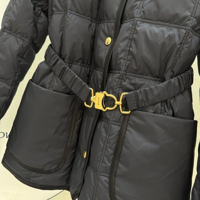 Moncler Cygnes Belted Short Down Jacket — 6