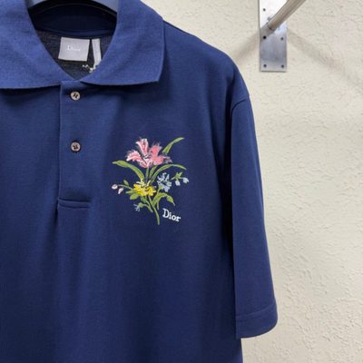 Dior Secret Garden embroidery polo shirt — 4