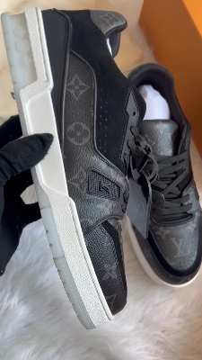 Louis Vuitton Trainer Black Monogram sneakers — 5