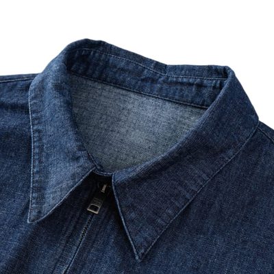 Prada Blue Chambray Denim Blouson Jacket — 3