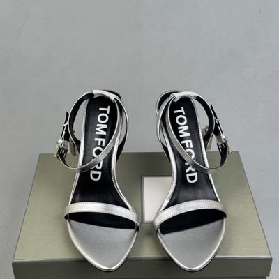 TOM FORD Padlock pointy sandals — 3