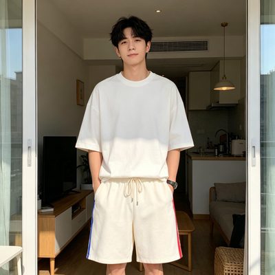 Moncler logo-stripe track shorts — 5