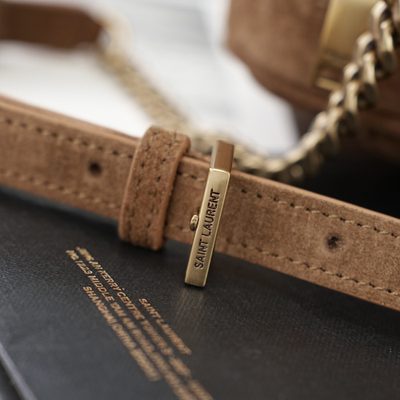 Saint Laurent Loulou Medium Suede Camera Bag — 7