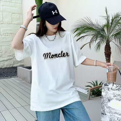 Moncler logo-embroidered cotton T-shirt — 10