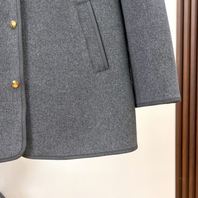 Moncler Reposse 3-in-1 Wool & Cashmere Short Down Jacket, which includes a detachable hooded quilted — 6