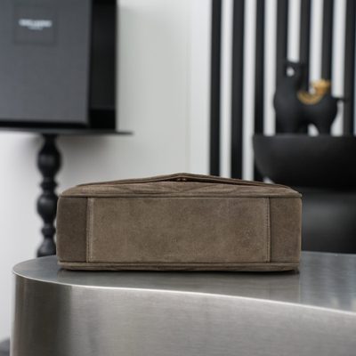 Saint Laurent Loulou Matelassé Suede Shoulder Bag — 5