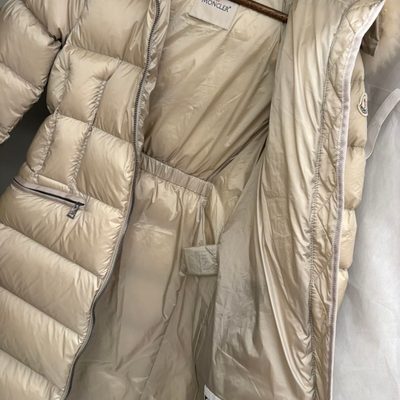 Moncler Boedic Hooded Shearling-Trimmed Long Down Jacket — 8