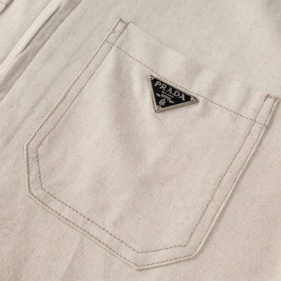 Prada Natural Chino Blouson Jacket — 5