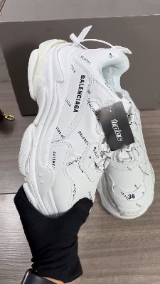 Balenciaga Triple S Allover Logo leather sneakers — 5