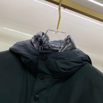 Prada Hooded Technical Fabric Down Jacket — 4